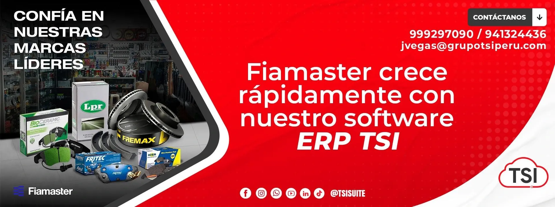 Fiamaster crece rápidamente con el ERP TSI